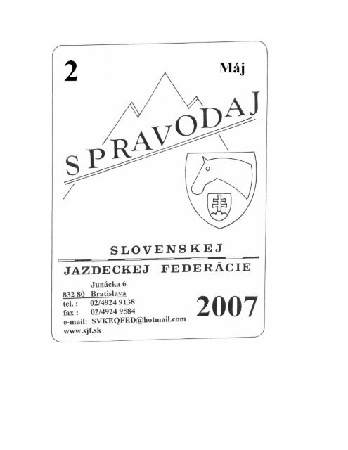 Cena Q-PACK 2007 - Jazdectvo