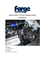 Skoda Fabia 1.4 Twin Charged Intake Installation - Forge Motorsport