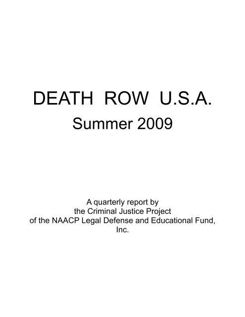 DEATH ROW U.S.A.