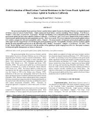 Host Plant Resistance against Aphids - Subtropical Plant Science ...