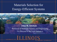 Materials Selection for Energy-Efficient Systems