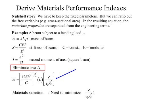 Materials Selection for Energy-Efficient Systems