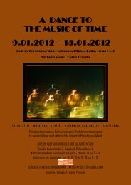 A DANCE TO THE MUSIC OF TIME 9.01.2012 Ã¢Â€Â“ 15.01.2012 - Produforum