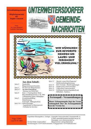 Ausgabe 2002/07 (0 bytes) - Unterweitersdorf