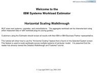 the IBM Systems Workload Estimator Horizontal Scaling Walkthrough