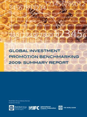 Global Investment Promotion Benchmarking 2009: Summary Report