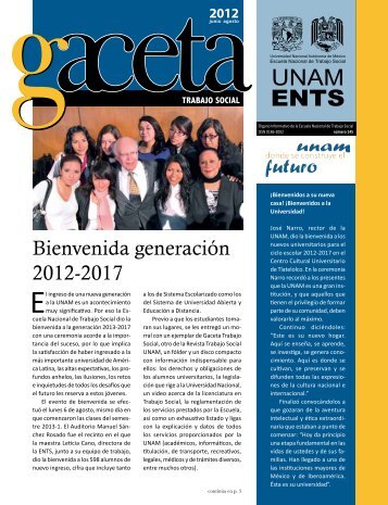 Gaceta 145 - Escuela Nacional de Trabajo Social - UNAM