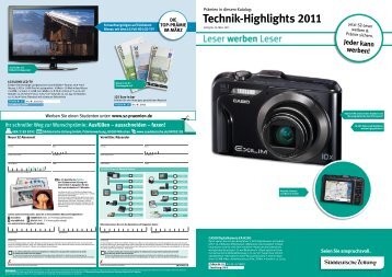 Technik-Highlights 2011 - Süddeutsche Zeitung