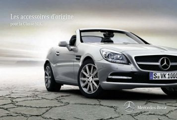 Les accessoires d`origine pour la Classe SLK - Mercedes-Benz ...