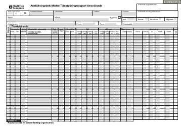 Anställningsbekräftelse tjänstgöringsrapport timavlönade (pdf, nytt ...