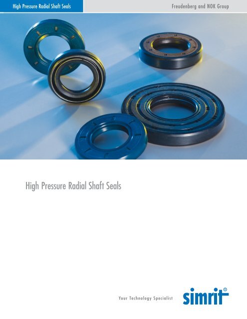 High Pressure Radial Shaft Seals - Simrit