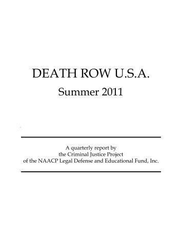 death row usa - NAACP Legal Defense and Educational Fund, Inc.