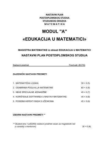 PDS Matematika plan - PMF