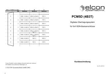 PCM5D (4B3T) - Elcon Systemtechnik