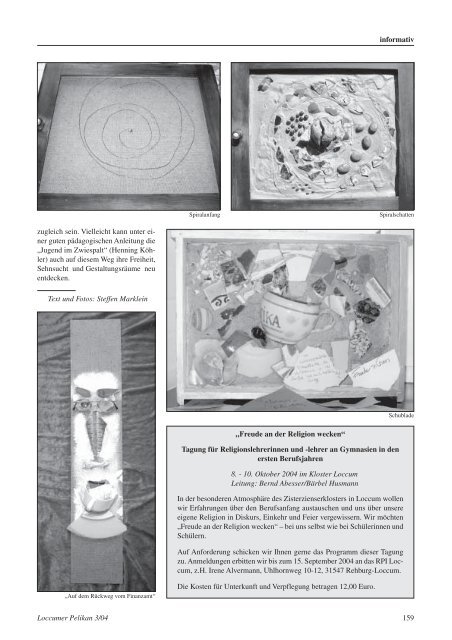 Loccumer Pelikan 3_2004 - ReligionspÃ¤dagogisches Institut Loccum