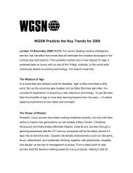 WGSN Predicts the Key Trends for 2009 - WGSN.com