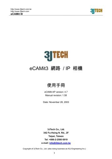 eCAMit3 manual v1.58 - for AP revision4.7.pdf - 3J Tech