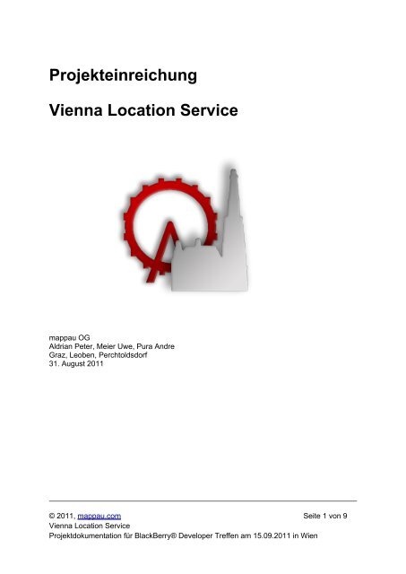 Projekteinreichung Vienna Location Service - BlackBerry Developer ...