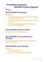 Produktbeschreibung DELMIA Process Engineer - desys