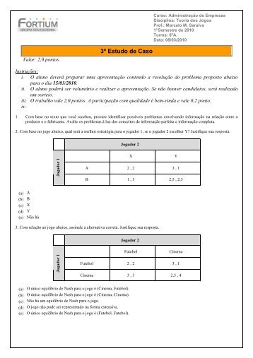 3Âº Estudo de Caso