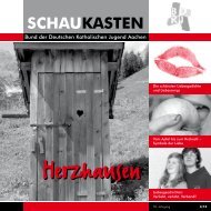 Schaukasten 1-2011: Herzhausen - BDKJ Aachen