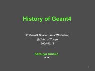 GEANT4 - X-ray Astronomy Group at ISAS