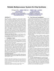 Reliable Multiprocessor System-On-Chip Synthesis