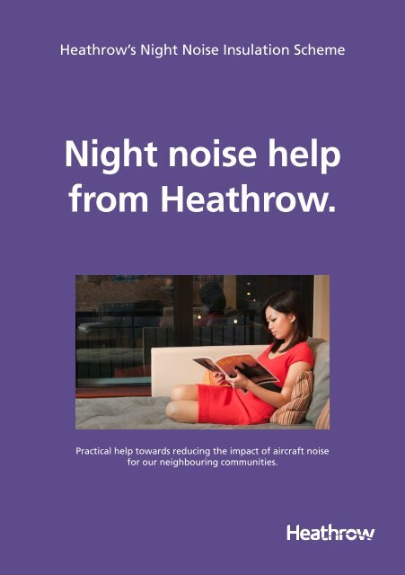 Download the Night Noise Insulation leaflet - Heathrow Airport
