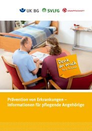 Prävention von Erkrankungen – Informationen für pflegende ...