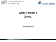 Werkstoffkunde II Ãbung 7