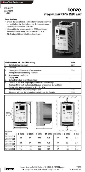 Frequenzumrichter 8200 smd