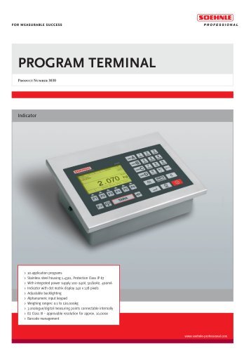 PDF-Download - Soehnle Professional