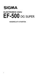 Sigma Flash EF 500 DG Super_magyar.pdf - FotoBarkacs.hu