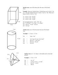 surface area and volume worksheet - The McNabbs