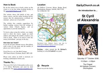 St Cyril of Alexandria - EarlyChurch.co.uk