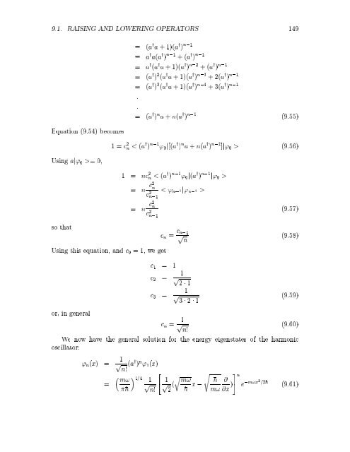 1 PHYSICS 430 Lecture Notes on Quantum Mechanics J. Greensite ...