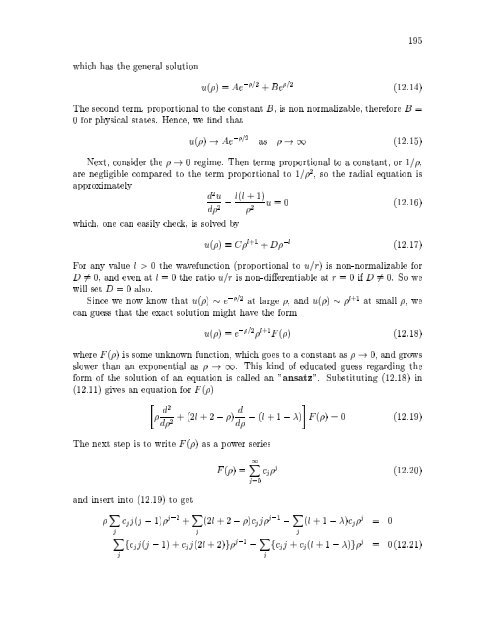 1 PHYSICS 430 Lecture Notes on Quantum Mechanics J. Greensite ...