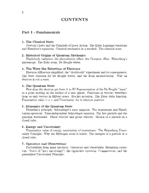 1 PHYSICS 430 Lecture Notes on Quantum Mechanics J. Greensite ...