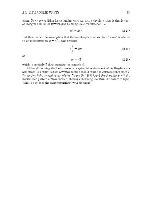 1 PHYSICS 430 Lecture Notes on Quantum Mechanics J. Greensite ...