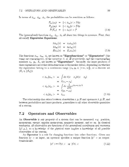 1 PHYSICS 430 Lecture Notes on Quantum Mechanics J. Greensite ...