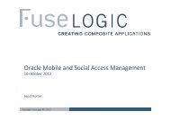 Oracle Mobile and Social Access Management