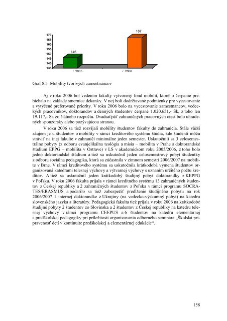 VÃƒÂ½roÃ„ÂnÃƒÂ¡ sprÃƒÂ¡va o Ã„Âinnosti UMB za rok 2006 - Univerzita Mateja Bela