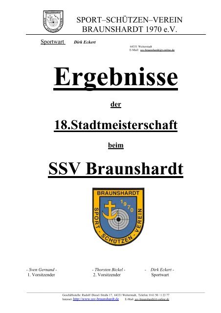 Dirk Eckert - SSV-Braunshardt