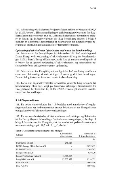 Effektiviseringskrav til elnetselskaberne for 2013 - Energitilsynet