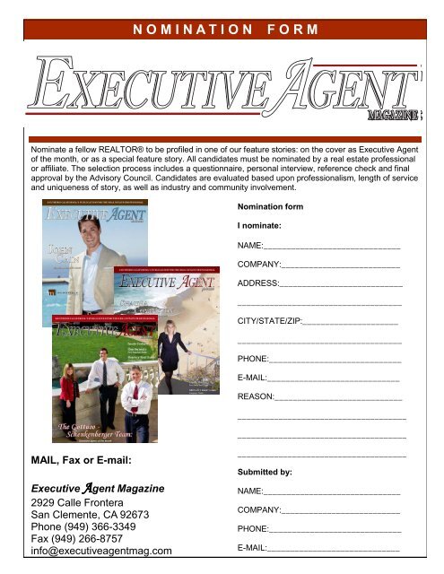 Download PDF - Executive Agent Magazine