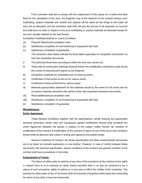 Tender Specification for Supply, Erection, Testing and ... - IDCO