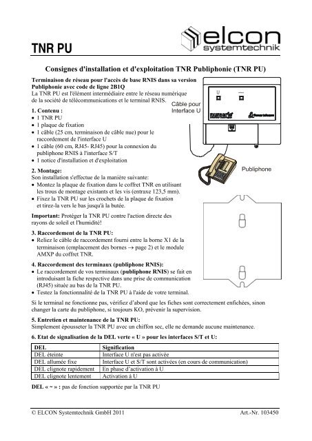 TNR PU - Elcon Systemtechnik