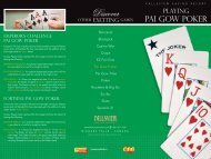 Pai Gow Poker - Fallsview Casino Resort