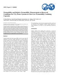 Permeability and Relative Permeability Measurements at Reservoir ...