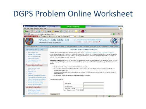 Nationwide Differential GPS System - GPS.gov